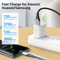 Vention Micro USB kabel 3A nylonowa szybka ładowarka USB typ C kabel danych do Samsung Xiaomi LG Android Micro USB kable telefonów komórkowych 2